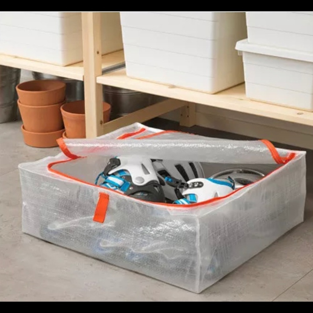 1 PÄRKLA Storage Case, organizing bag,
Width: 21 ¾ "
Depth: 19 ¼ "
Height: 7 ½ "
